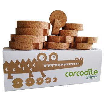 SET NATUREL EXCENTRIQUE de Corcodile 12 pièces 1