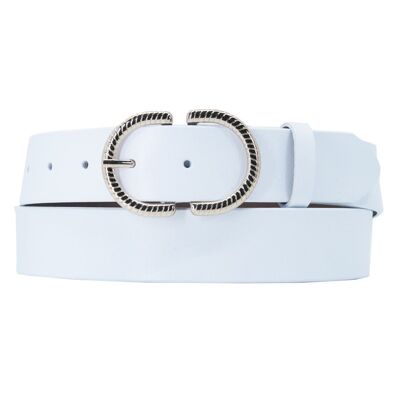 Women's wide leather belt 814