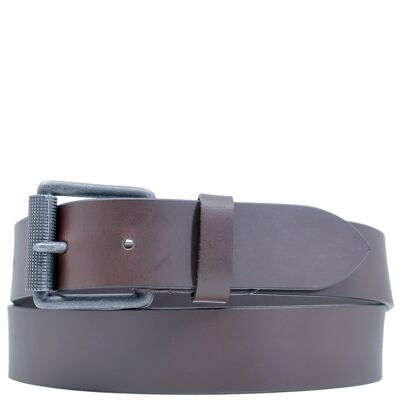 Wide belt in greasy buffalo leather PF21