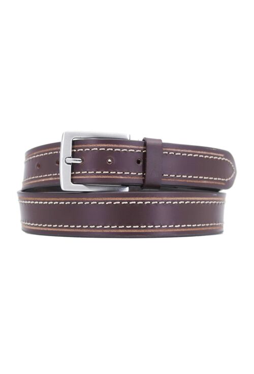 Ceinture large en cuir gras de buffle PF1907