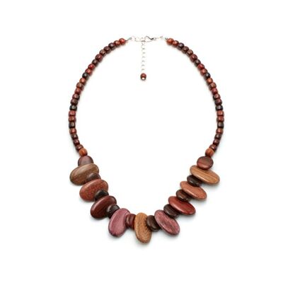 June multicolored wooden necklace