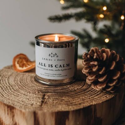 All is calm soy wax candle