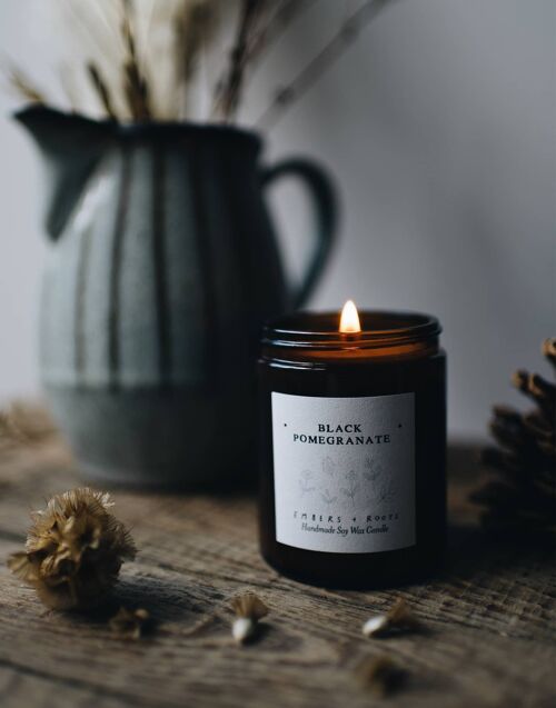 Black Pomegranate Soy Candle