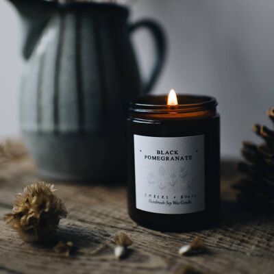 Black Pomegranate Soy Candle
