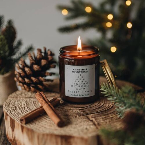 Christmas Countdown Advent Soy Candle
