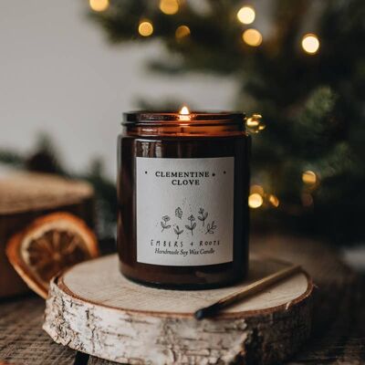 Clementine & Clove Soy Candle