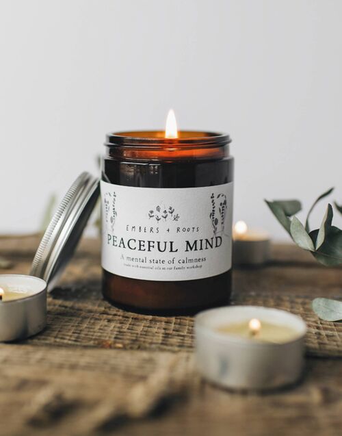 Peaceful Mind Essential Oil Soy Candle