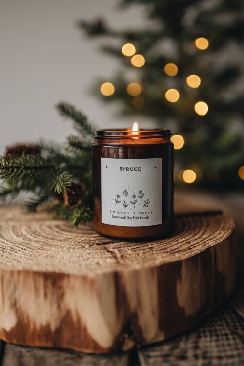 Spruce Christmas Tree Soy Candle