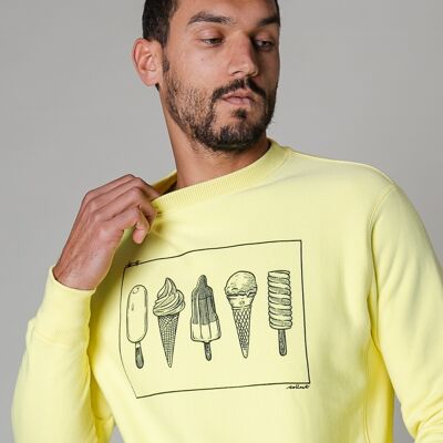 Collect The Label - Icecream Sweater - Yellow - Unisex