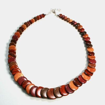 Stéphanie multicolored wooden necklace