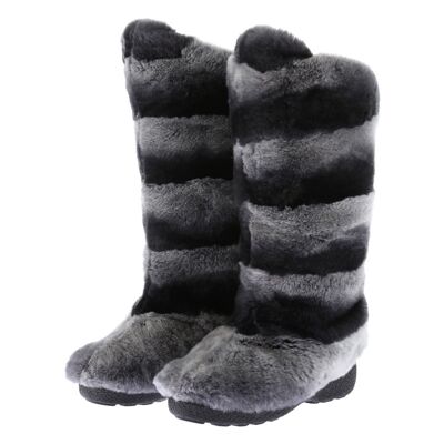 Boots, modello TECLA LEOPARD, black - black - white