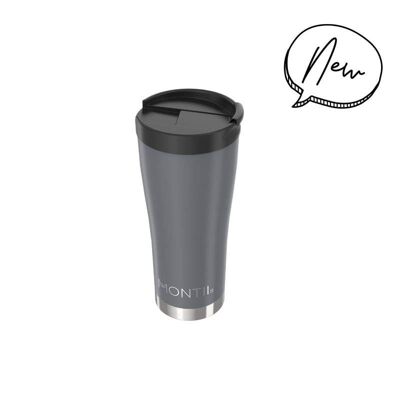 Taza Térmica Gris Pálido Montii de acero  Inoxidable de 480 ml