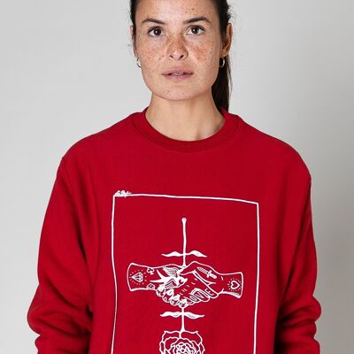 Collect The Label - Rose Sweater - Red - Unisex