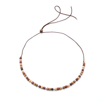 Fatya multicolored wooden necklace