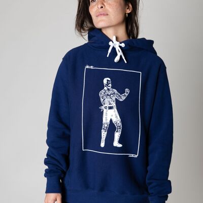 Collect The Label - Boxer Hoodie - Dark Blue - Unisex