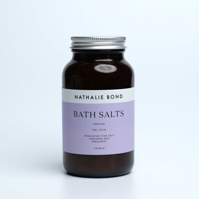 Unwind Bath Salts | Natural, Vegan, Cruelty-Free - by Nathalie Bond