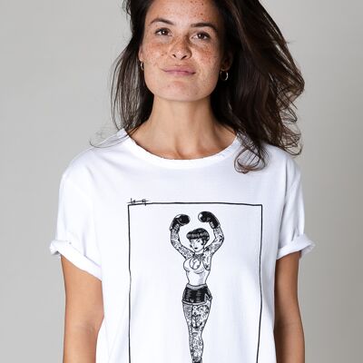 Collect The Label - Lady Boxer T-shirt - White - Unisex