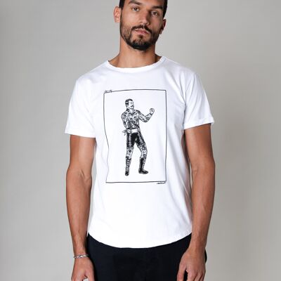 Collect The Label - Boxer T-shirt - White - Unisex
