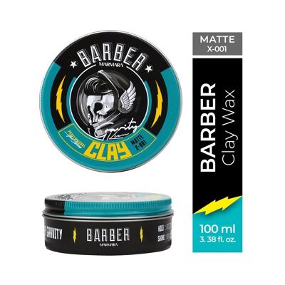 Marmara Barber Wax - 100 ml, Matte Clay - Strong Hold