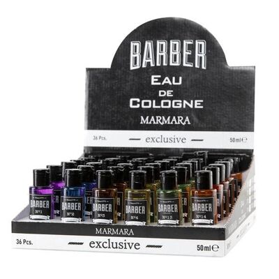 Marmara Barber Travel Size Cologne Selection 50ML * 36 Pcs