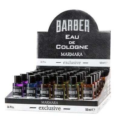 Marmara Barber Travel Size Cologne Selection 50ML * 36 Pcs