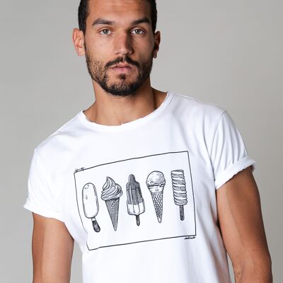 Collect The Label - Icecream T-shirt - White - Unisex
