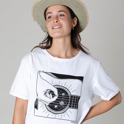 Collect The Label - Sounds Of Space T-shirt - White - Unisex