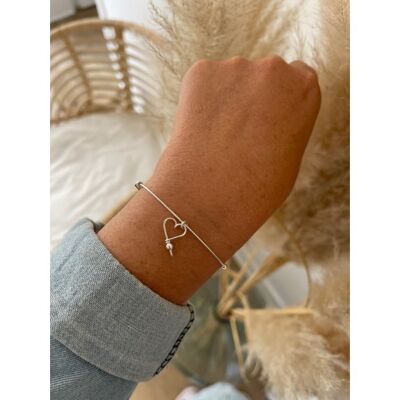 Lovely Hoop solid silver 925 bangle