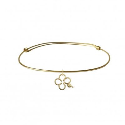 Lucky Hoop bangle goldfilled 14 carats gold