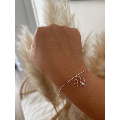 Bracciale rigido Lucky Hoop in argento 925