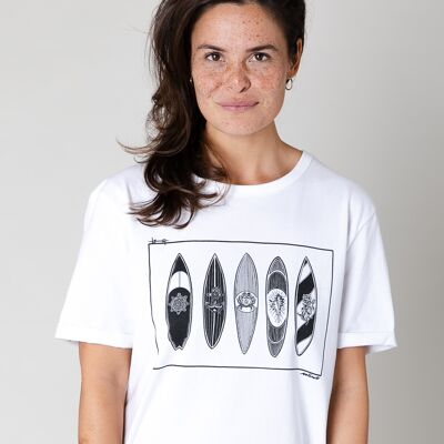 Collect The Label - Surf T-shirt - White - Unisex