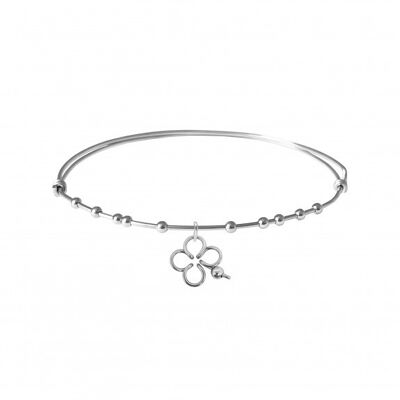 Sterling silver 925 Lucky pearls bangle