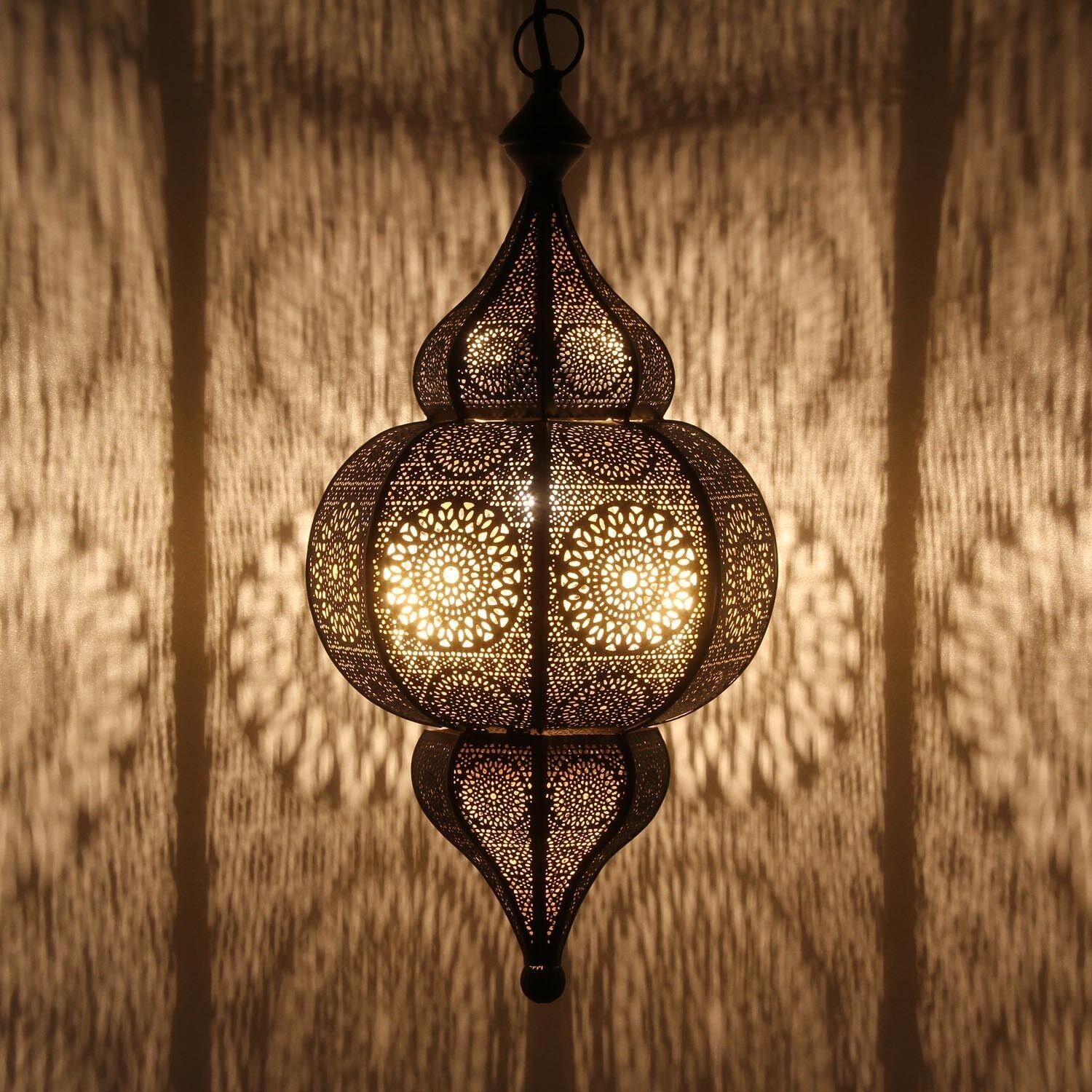 Black moroccan online pendant light