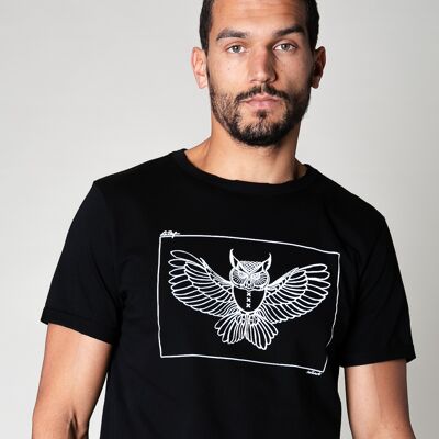 Collect The Label - Owl T-shirt - Black - Unisex