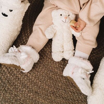 Unicornio (Hielo) - Zapatilla calcetine animale Infantil para bebe y infantil tipo botin