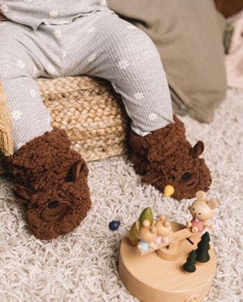 Ours (Marron) - Chaussure chaussette animal enfant pour bébés et enfants, type chausson 4