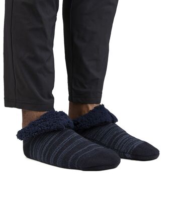 Baskets chaussettes pour hommes en bleu marine 4