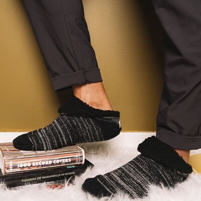 Zapatillas calcetines para hombres en Negro