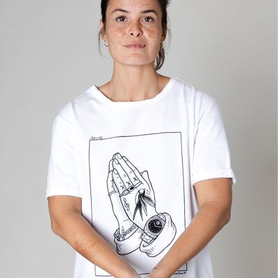 Collect The Label - Pray T-shirt - White - Unisex