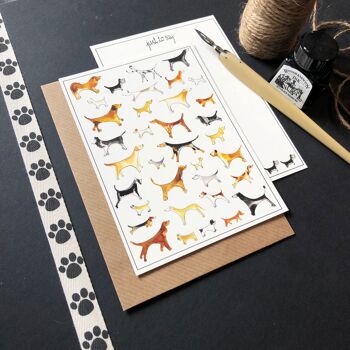 Dogs A6 notecards 2