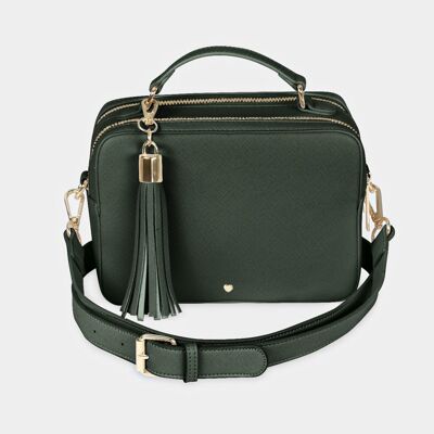 Luxe Emerald Hudson Vegan Leather Bag