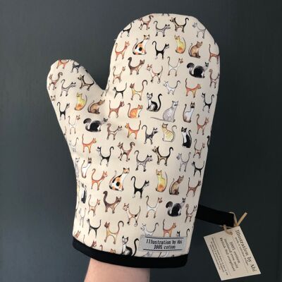 Cat oven mitt