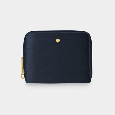 Navy Carson Vegan Leather Purse