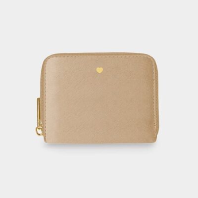 Mocha Carson Vegan Leather Purse