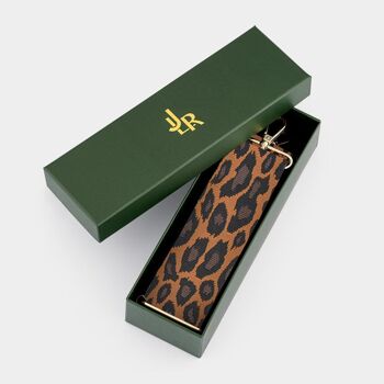 Bandoulière de sac à imprimé léopard marron luxe 2