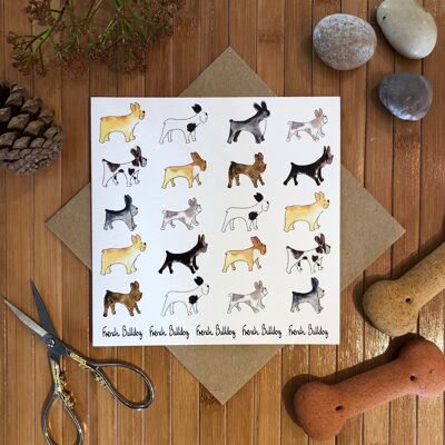 French Bulldog greeting card