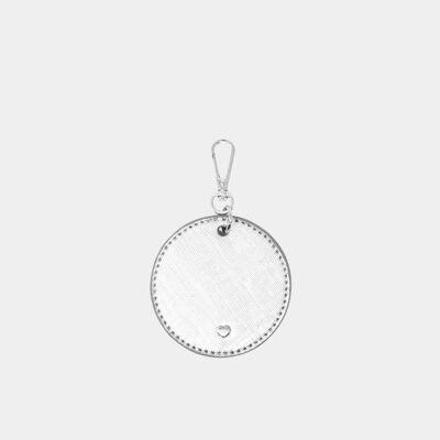 Silver Original Arlo Circle Keyring