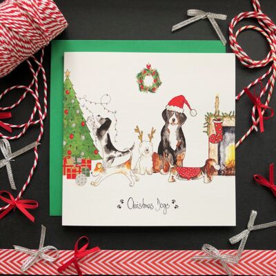 Hund Weihnachtskarte