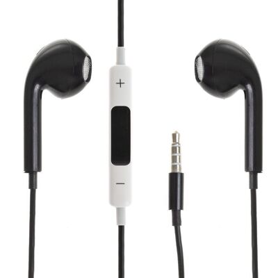 AURICULARES CON MANDO DE CONTROL Y FUNCIÓN MANOS LIBRES Negro