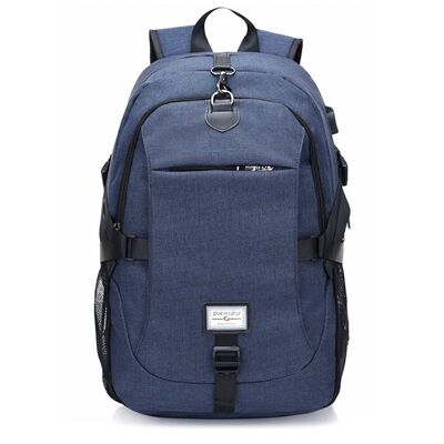 Blue backpack with charger Blue